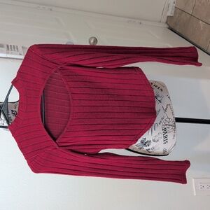 Unbranded red sweater crop top